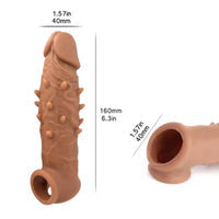 DOTTED DRAGON CONDOM  7 IN.
